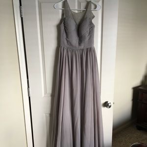 Pretty Grey Bridesmaid/Prom Dress